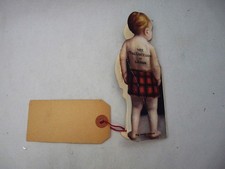 Wee MacGreegor Scotland view folder die cut 1911 Simpson Largs souvenir clan picture