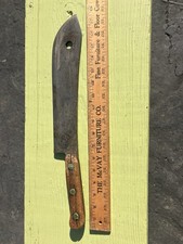 Meat cleaver lamb splitter Antique Unmarked Foster Bros? picture