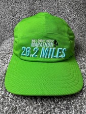 Disney Marathon Hat Cap Strapback One Size Green 26.2 Miles Run Disney 2017 picture