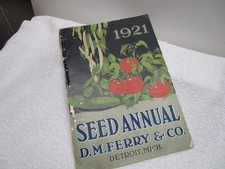 ANTIQUE 1921 D. M. FERRY ANNUAL SEED CATALOG picture