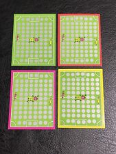 Panini Football Superstars EURO 1984 # 4 Scrape Cards (Green, Red, Pink and Yellow) picture