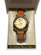 Vintage Lorus Disney Melody Mickey Mouse World Flags Watch Boxed V421-0020 Parts picture