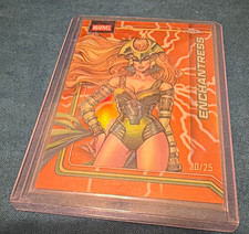 Topps Chrome Marvel 2025 Enchantress #035 Serial Numbered 20/25 picture