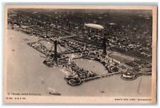c1940s Bird's Eye-View Exposition Century Of Progress Scene Chicago IL Postcard picture