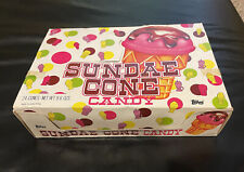 VINTAGE Original 1982 TOPPS Sundae Cone Candy Box 24 CT Unopened Display L15 picture