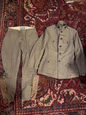 VTG Men's WWI US Army Cotton Khaki Uniform WW1 Summer Weight picture