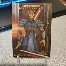 2019 Star Wars Masterwork Wood Gold Prizm 6/10 The Dark Side Savage Opress DS-8 picture