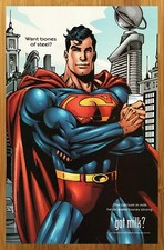 2000 Superman GOT MILK? Vintage Print Ad/Poster Official DC Comics Art Retro 00s picture