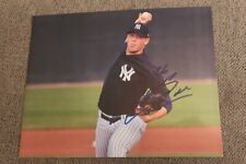 MATT SAUER SIGNED 8X10 PHOTO NEW YORK YANKEES PITCHING PROSPT W/COA+PROOF WOW  picture