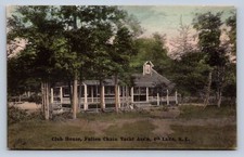 PC1/ Fourth Lake New York Postcard c10 Adirondacks Fulton Chain Yacht CLub 545 picture