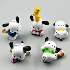5pcs Cute Icecream Pochacco Figure Toy Figurine Cake Toppers Decoration Set Gift picture