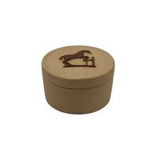 Wedgwood Taupe on Cane Mini Trinket Box Jasperware George Stubbs Equestrian picture