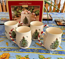 Spode Christmas Tree Peppermint Accent Mug - Set of 4 Holidays picture