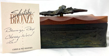 EXTREMELY RARE 1990s SHATSBY Signed Bronze Box - EXCELLENT CONDITION picture