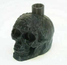 Mayan Death Whistle Black Skull VERY LOUD *Aztec Made In USA* Scary 3D Printed picture