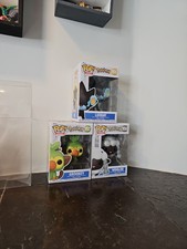 Funko Pop Pokémon Luxray #956/Wooloo #958/Grookey #957 Complete Set In Protecto picture