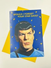 Vintage 1992 Star Trek Spock Birthday Greeting Card Hallmark 
