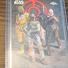 Topps 2026 Chrome Star Wars Art Factions Bounty Hunters SQUAD-1 Uzuri Boba Fett picture