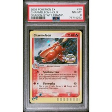 PSA 8 2003 POKEMON EX DRAGON #99 CHARMELEON-HOLO DRAGON-STATE CHAMP. picture