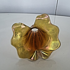 Lundberg Studios Tiffany Style signed 1990 Art Nouveau Calla Lily Glass Shades picture