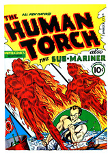 Human Torch # 2 - First Human Torch - Sub-Mariner - Falcon - Flashback - 1940 picture