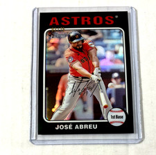 Black Refractor #/75- 2024 Topps Heritage #220- Jose Abreu picture