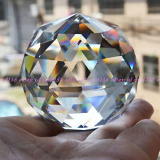 Asian Rare Natural Multi Faceted Clear Magic Crystal Healing Ball Sphere picture