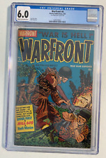 Warfront #4 (1952) CGC 6.0 BOBBY BLUE COLLECTION GOLDEN AGE TOP 3 CGC CENSUS picture