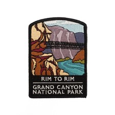 Official Grand Canyon National Park Rim to Rim Souvenir Patch Arizona R2R picture