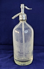 VTG Antique W.T. Wagner's Sons Co Seltzer Bottle with Syphon Head Cincinnati OH picture