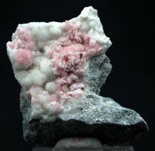 RHODOCHROSITE QUARTZ Crystal Cluster Mineral Specimen SUNNYSIDE MINE COLORADO picture