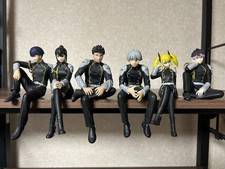 Kaiju No. 8 Figure Set of 6 Defense Force Uniform Sitting Pose Used No Box Japan picture