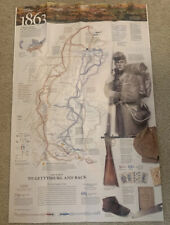 March 2012 National Geographic 31” x 20” Black History Civil War & Rights Poster picture