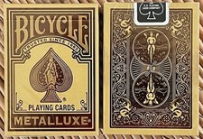 Bicycle Metalluxe Gold playing cards picture