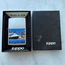 Zippo Vintage SS Edmund Fitzgerald New In Box Unfired Mint Condition picture