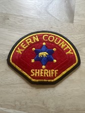 Kern County California Sheriff Dark Blue Star Embroidered Patch Unused picture
