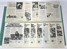 1973-1987 King Richard Petty Vintage Magazine 13 Ad Lot NRI NASCAR STP Stock Car picture
