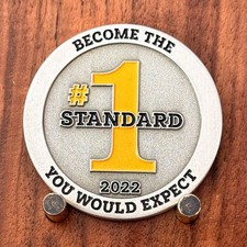 Pella Become The Standard 2022 Quality Through People Challenge Coin W#26 picture