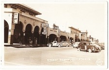 real photo Yuma AZ - Street Scene Drug Store Soda Fountain Cars 1940s pc RPPC picture