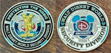 *NEW* Walt Disney  World Security Golden Mickey Glow In The Dark Challenge Coin picture