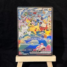 Pikachu Ex Special Illustration Rare SIR - 149/128 - ME 30th Celebration Pokemon picture
