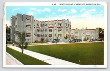 Bradenton FL Point Pleasant Apartments Condos Postcard c1920s to 1930s picture