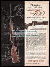 1962 REMINGTON Model 700 Bolt Action Rifle Original PRINT AD picture