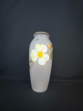 Vintage Mid-Century Murano Style Frosted Flower Vase Vetro Eseguito 14.5 inches picture