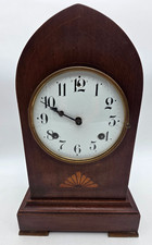 Antique Circa 1910 Waterbury Motgomery Beehive lancet Mantle Clock Clean Works picture