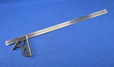 NICE Vintage L. S. Starrett Co. Combination Square Head w Scribe on a 24