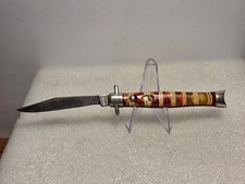 RARE Beautiful Vintage Remington R645 Folding Pocket Knife/ Stripped Fish picture