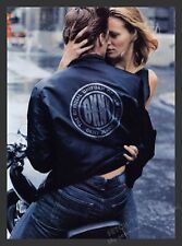 DKNY Jeans 1990s Print Advertisement Ad 1998 Motorcycle Esther Canadas picture