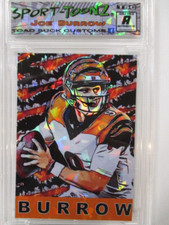 The Cincinnati Burrow Ripped Ice Art Refractor Football zx2 rc picture