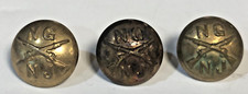 Indian War / Spanish-American War Era NJ National Guard Brass Buttons – Hostmann picture